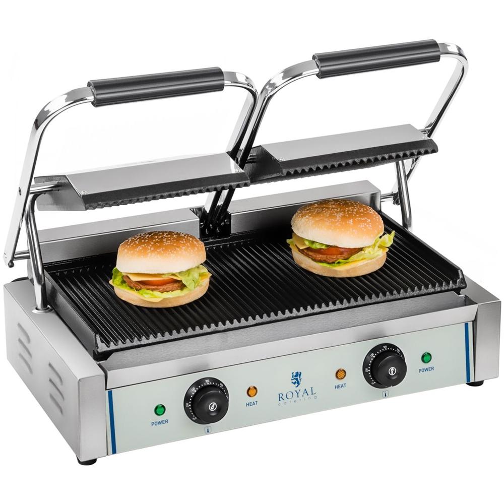 Piastra Panini - 2 X 1.800 Watt - Rigato - 2.0 - Foto 2