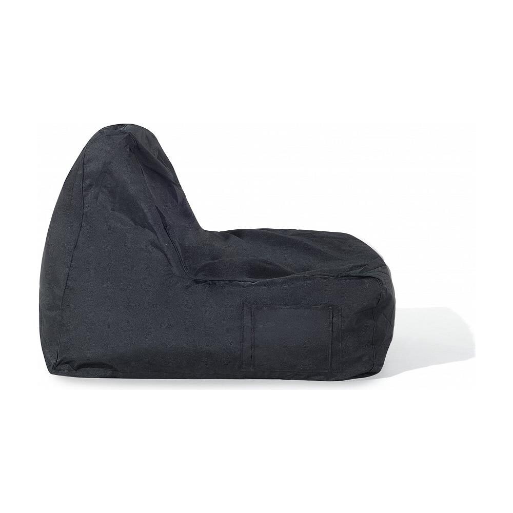 Poltrona Sacco In Poliestere Nera Siesta - Foto 2