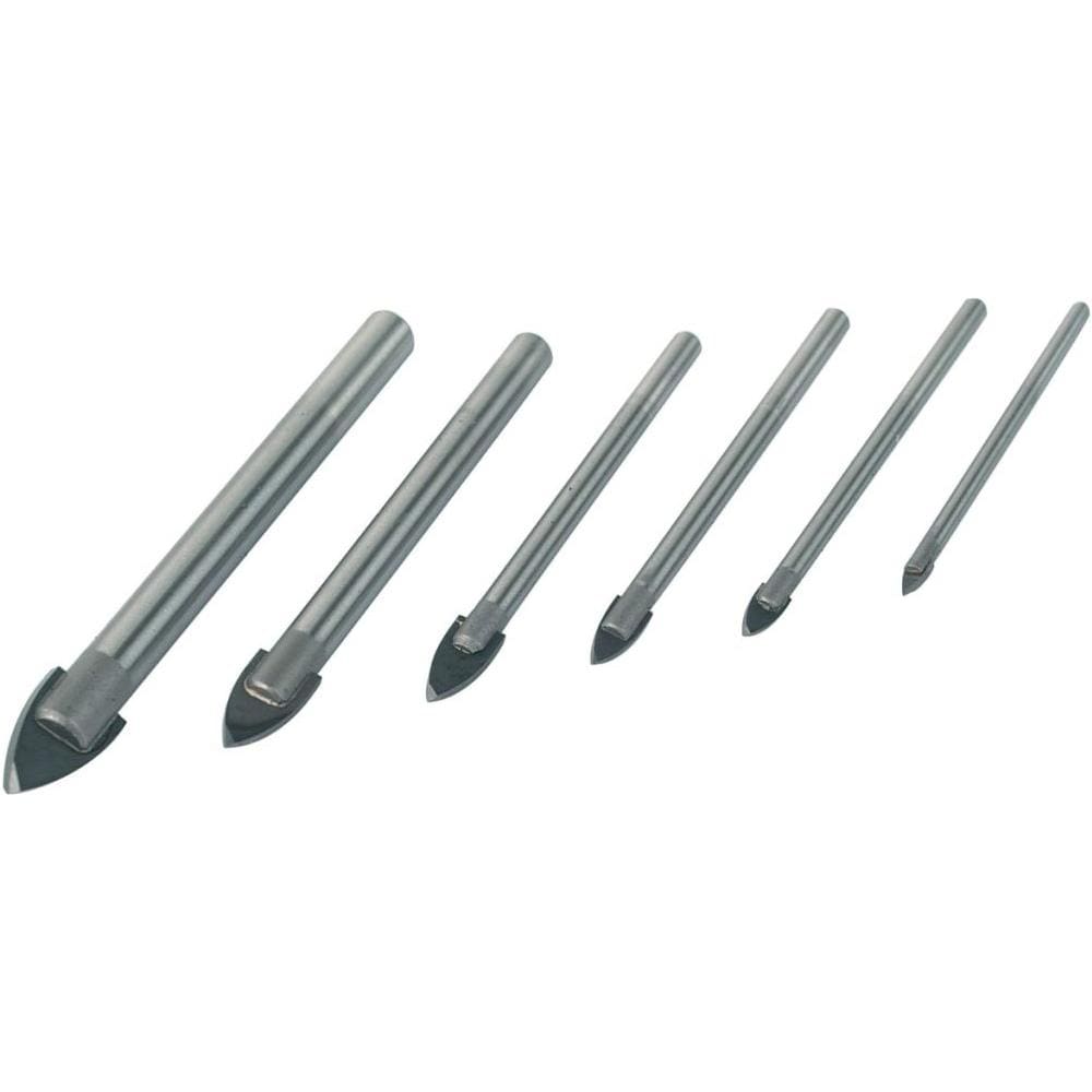 Set Punte Da Vetro Per Trapano 6 Pz Acciaio 54806 - Foto 2