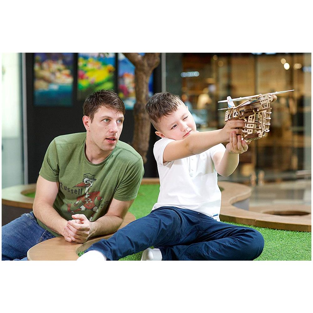 Puzzle in Legno 3D - Propulsore di Volo Kit di Costruzione - 198 Pezzi - Foto 8