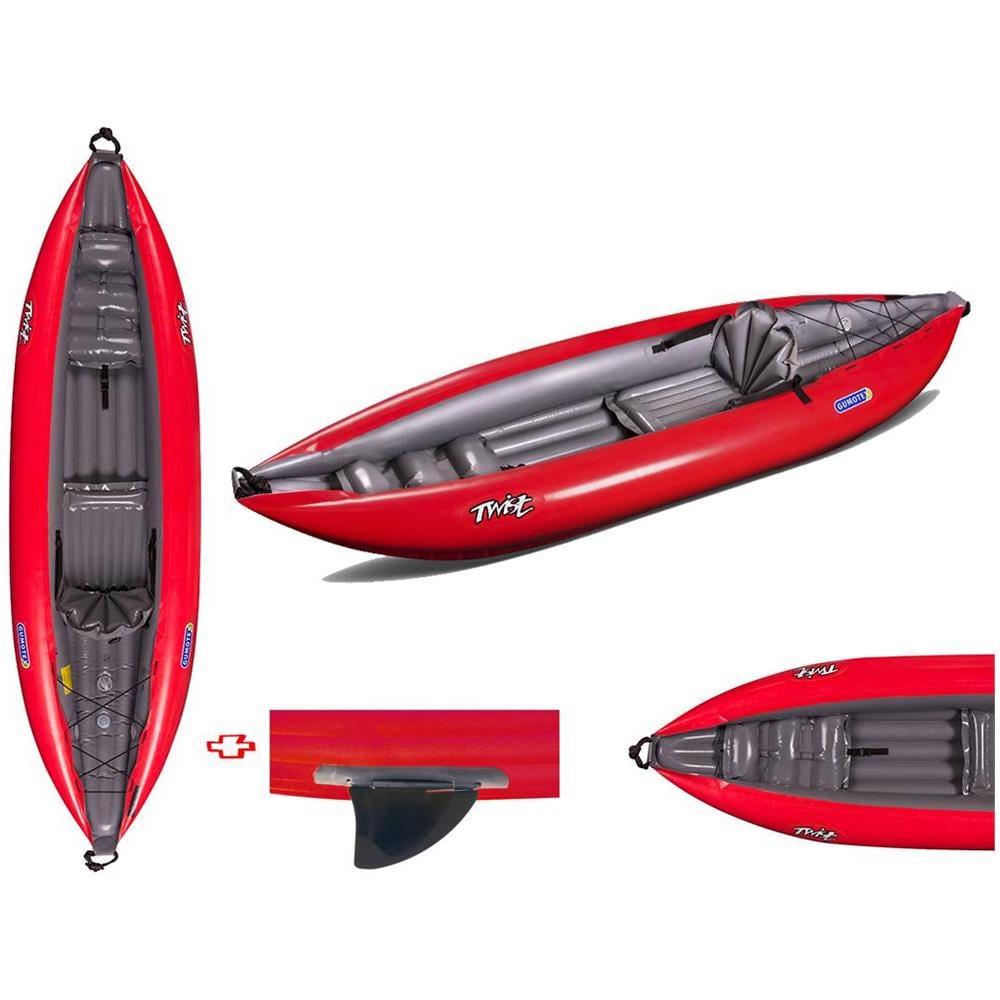 Canoa Gonfiabile Twist1 Rosso Con Pinna 043948-r (5c/11c) - Foto 1