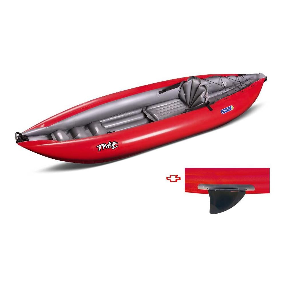 Canoa Gonfiabile Twist1 Rosso Con Pinna 043948-r (5c/11c) - Foto 2