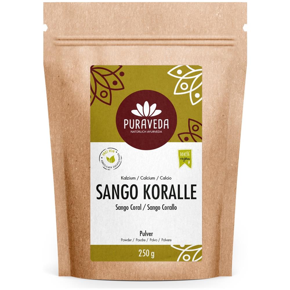 Corallo Marino Sango - Polvere Ad Alta Dose - 250g - Okinawa, Giappone - Alta Percentuale Di Calcio Naturale - Senza Additivi - Confezione In Manifattura Tedesca - Foto 1