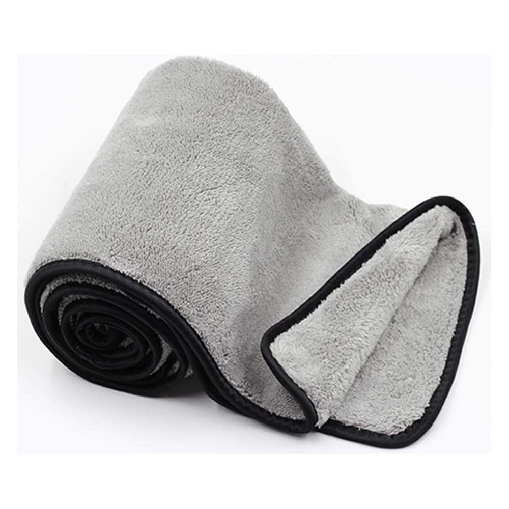 Microfibra Auto Essiccazione Asciugamani Assorbente Grande Accordo Dellautore Panni Peluche Spessa Auto Lavaggio Asciugamani Manutenzione Auto Asciugamani 380gsm 40cm X 60cm 3 Pack Grey - Foto 2