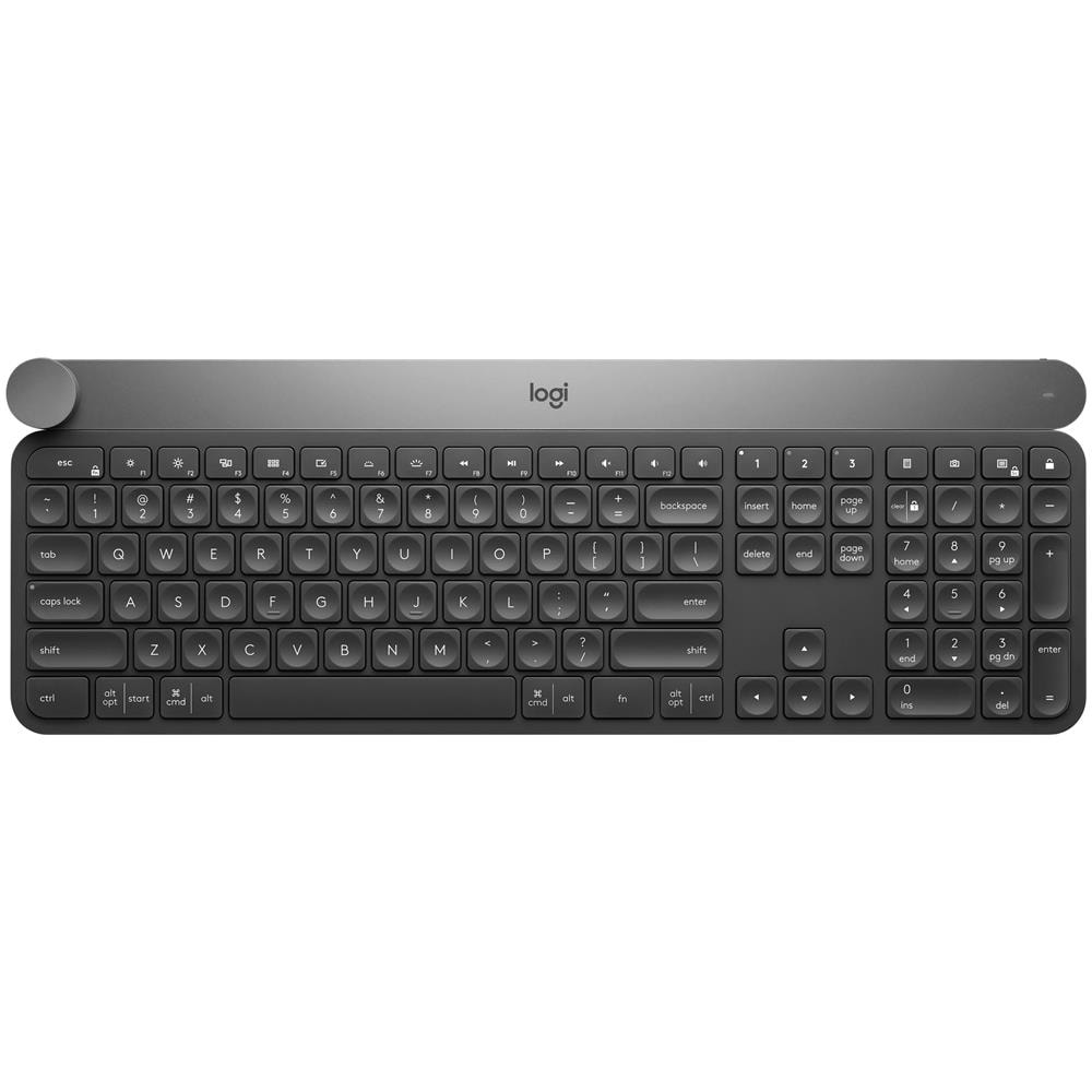 Craft RF Wireless + Bluetooth QWERTY Inglese UK Nero, Grigio tastiera - Foto 1