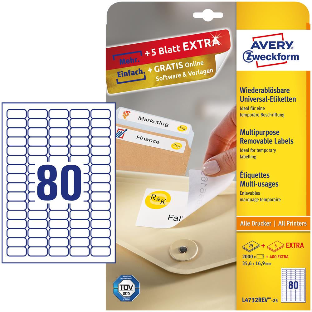 Avery L4732REV-25 Bianco etichetta per stampante - Foto 2