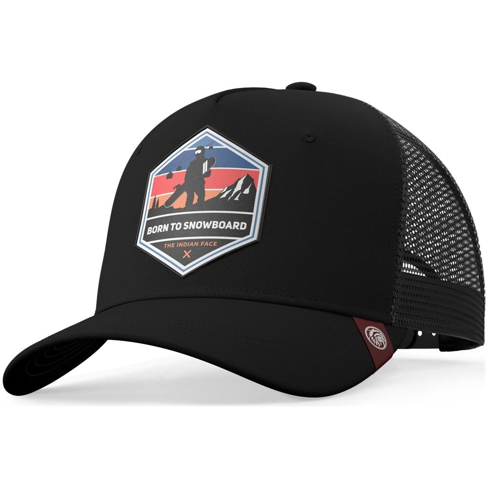 Cappellino Trucker Born To Snowboard Giallo Per Uomini E Donne - Foto 1