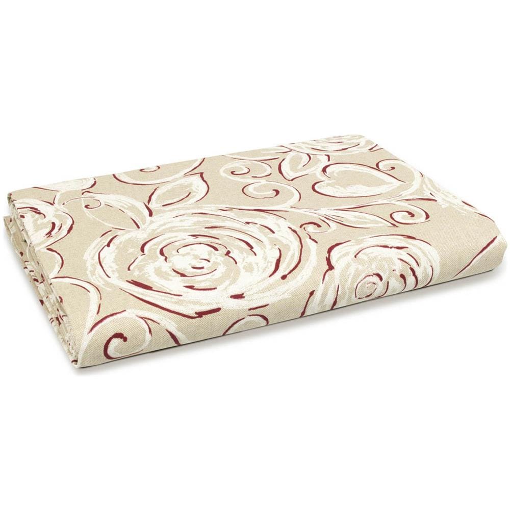 Telo Arredo Granfoulard Copritutto Cotone Made Italy Vari Disegni Arredatutto Copriletto Multiuso 1 Piazza Amelie Rosso - Foto 2