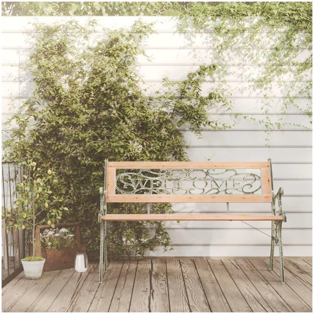 Panchina da Giardino 122 cm in Legno Massello di Abete - Foto 3