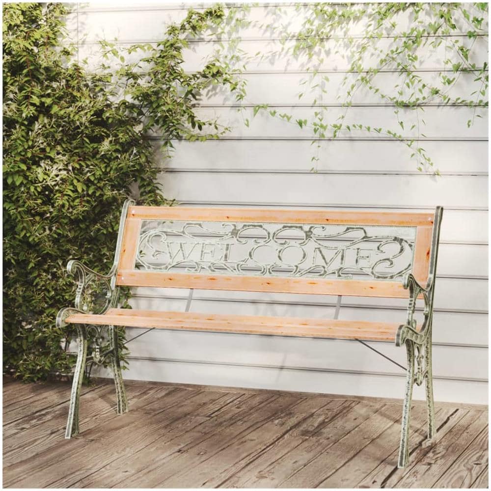 Panchina da Giardino 122 cm in Legno Massello di Abete - Foto 1