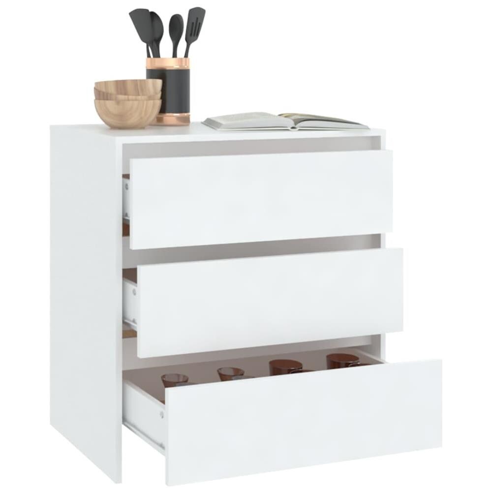 Credenza Bianca 70x41x75 cm in Truciolato - Foto 3