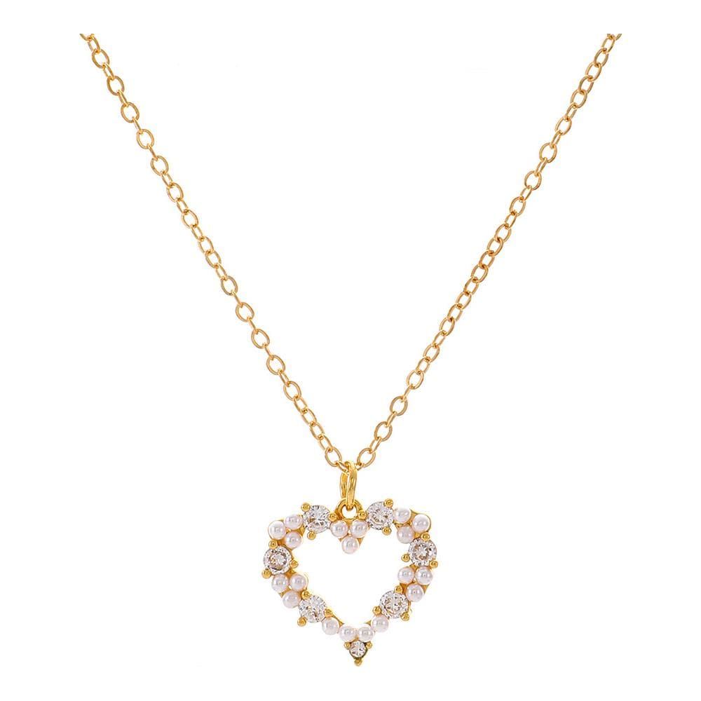 Catena Della Clavicola Del Pendente Del Cuore Gold - Foto 1