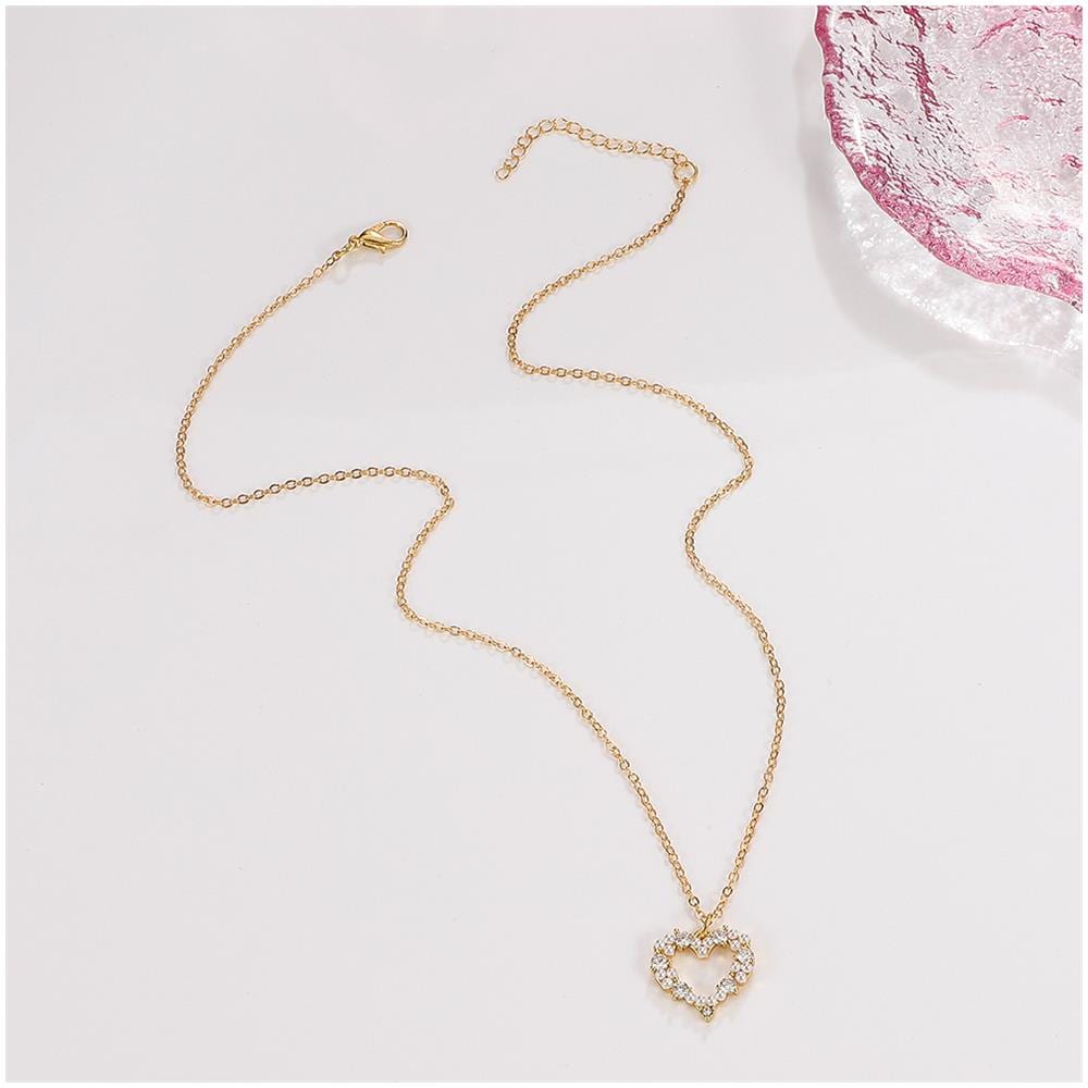 Catena Della Clavicola Del Pendente Del Cuore Gold - Foto 4