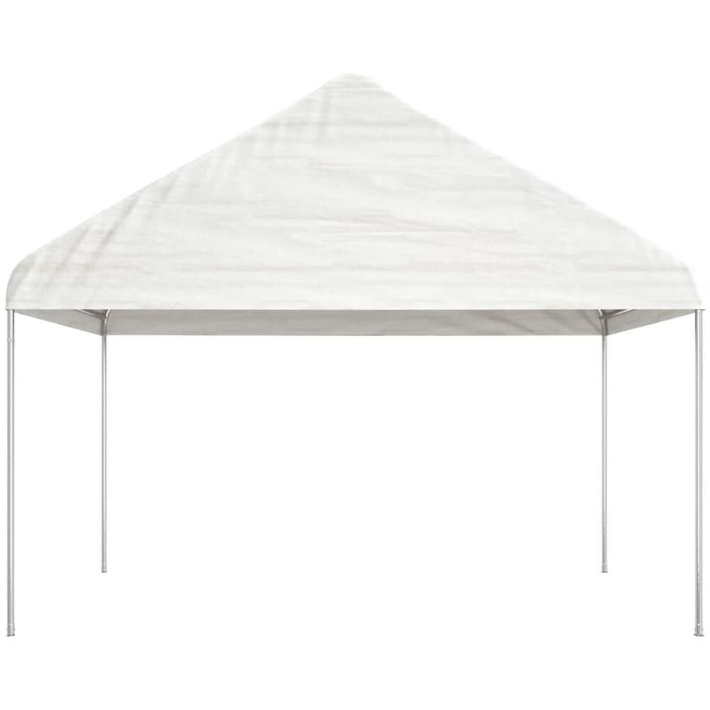 Gazebo Con Tetto Bianco 15,61x4,08x3,22 M In Polietilene - Foto 3