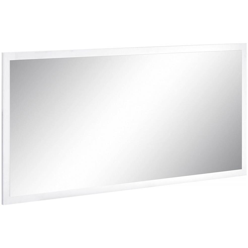 Specchio Romeo, Specchio Da Bagno, 100% Made In Italy, Cm 120x2h60, Bianco Lucido - Foto 2