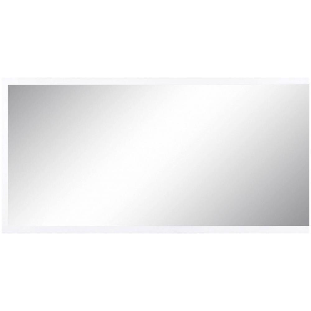 Specchio Romeo, Specchio Da Bagno, 100% Made In Italy, Cm 120x2h60, Bianco Lucido - Foto 4