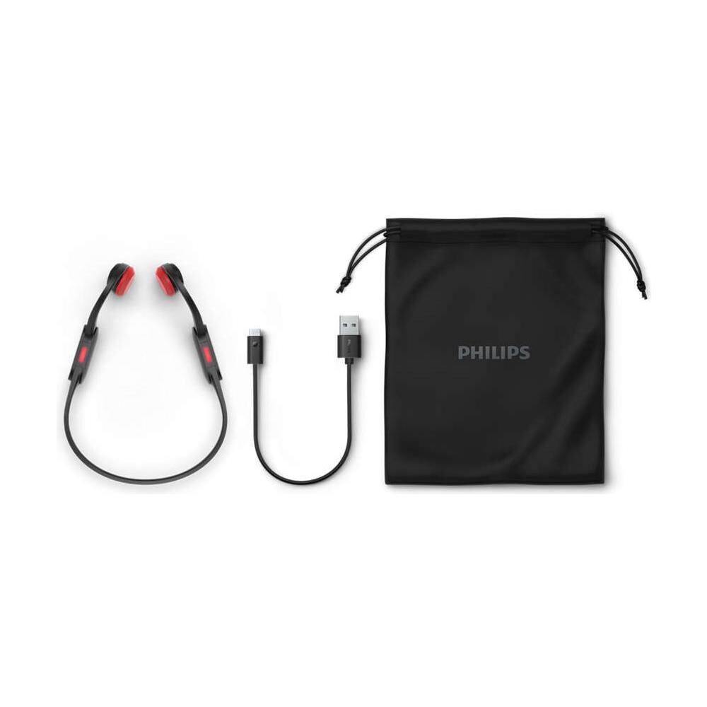 Cuffie Sportive TAA5608 Bluetooth Wireless Colore Nero Rosso - Foto 2