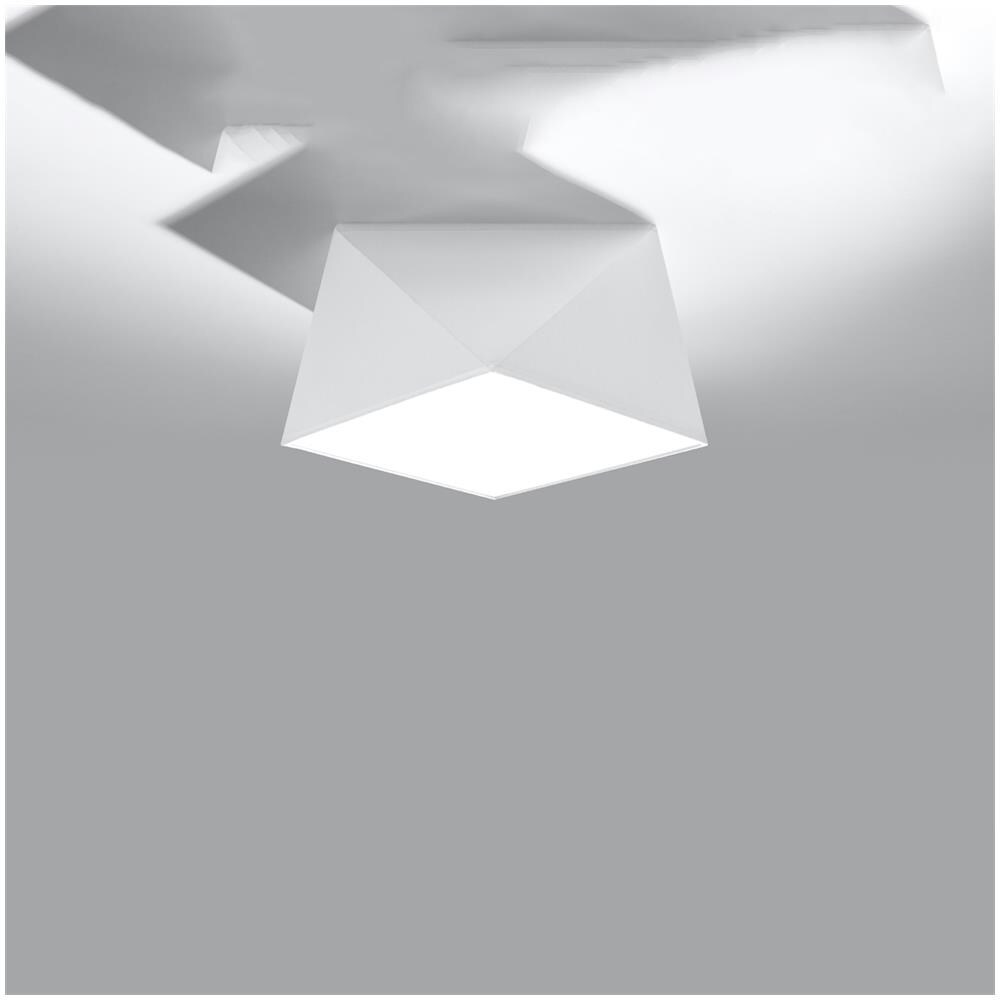 Lampada Da Soffitto Hexa 25 Bianco Sl. 0686 - Moderno Lampade Da Soffitto Bianco 15x25x25 Cm - Foto 2