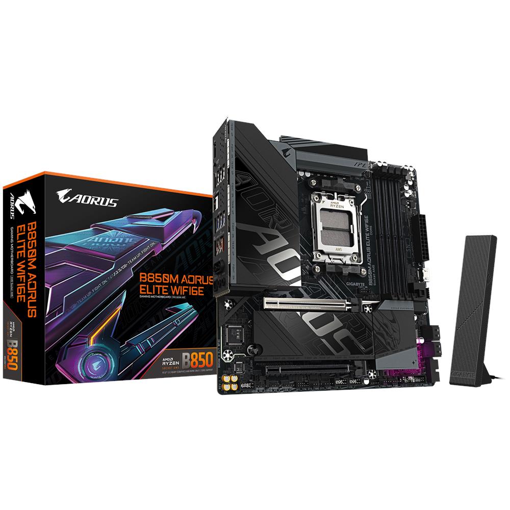 Scheda Madre B850M AORUS ELITE WIFI6E Socket AM5 Chipset B850 microATX - Foto 1