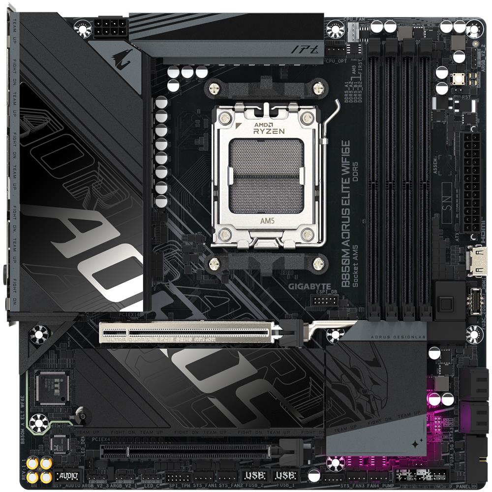 Scheda Madre B850M AORUS ELITE WIFI6E Socket AM5 Chipset B850 microATX - Foto 2