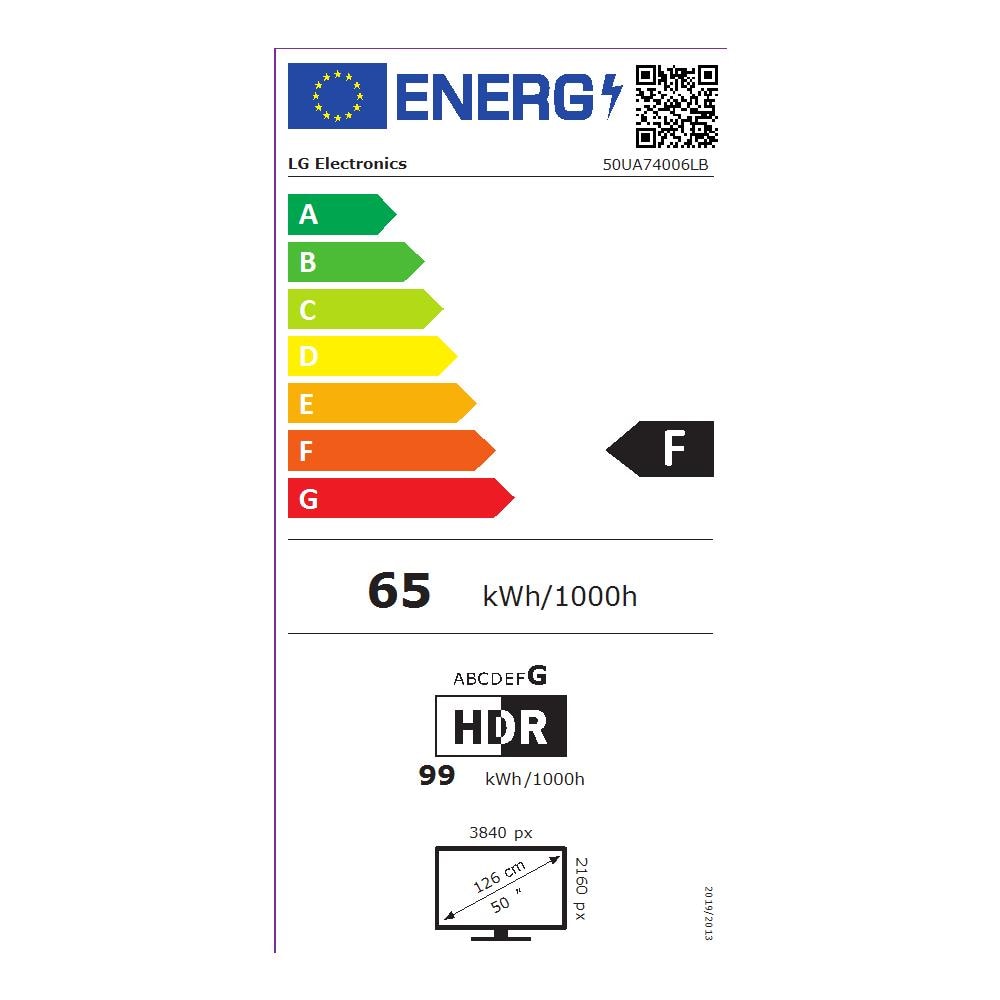TV LED 4K Ultra HD 50UA74006LB 50" Smart TV Serie UA74 WebOS Blu - Foto 3
