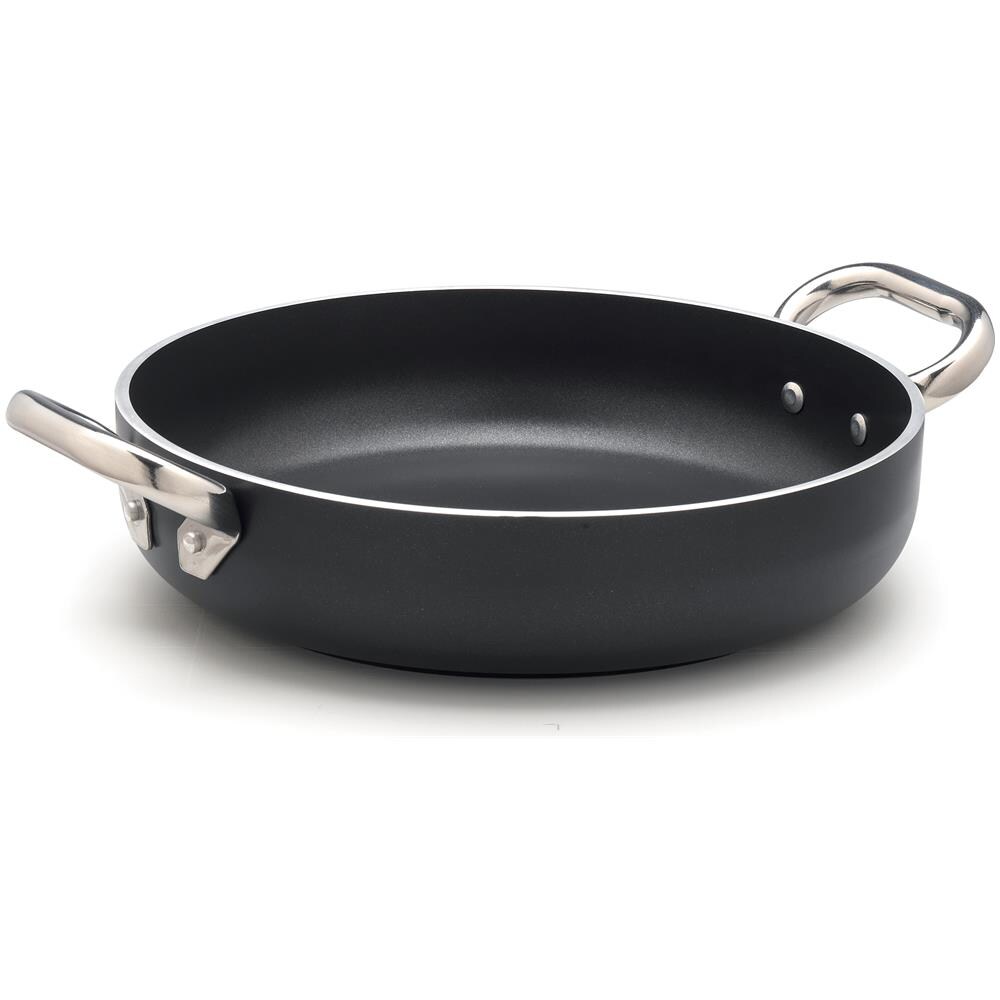 Tegame 2 Maniglie ad Induzione Diametro 32 cm - Linea Al Black Induzione 5 mm - Foto 3