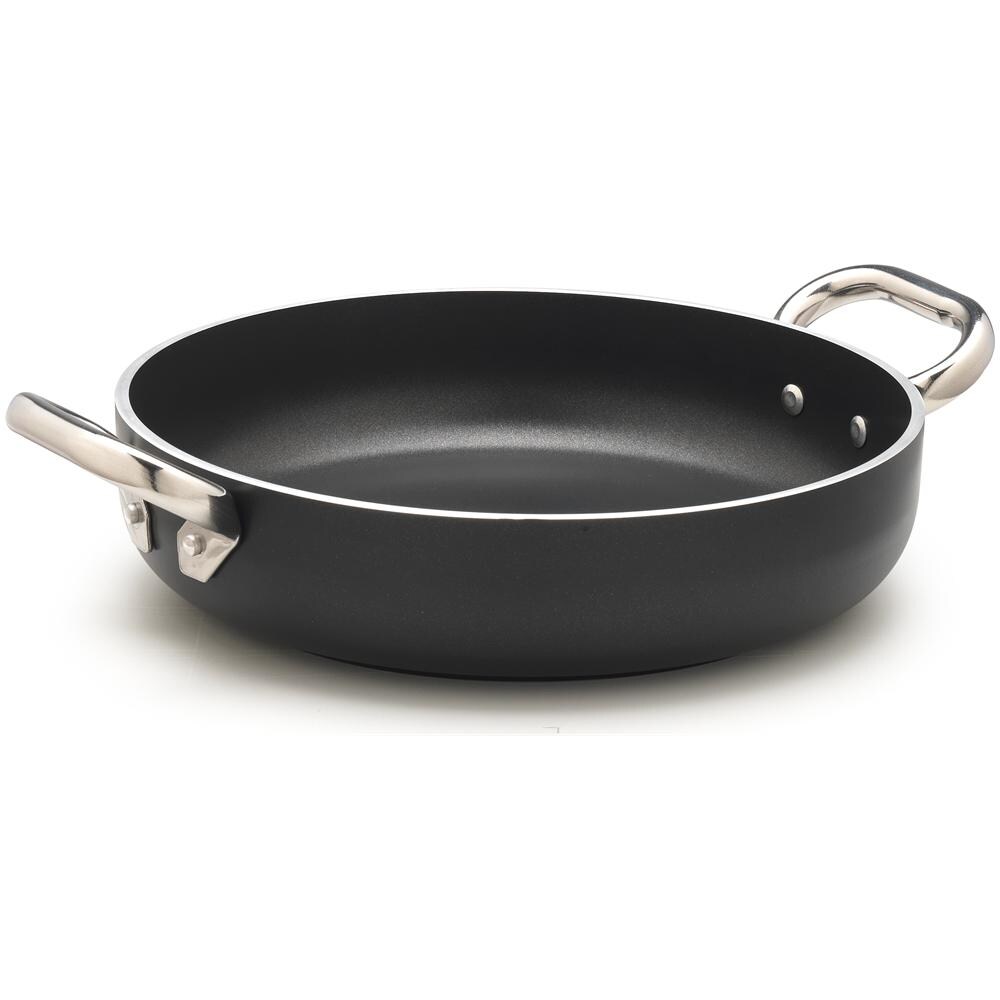Tegame 2 Maniglie ad Induzione Diametro 32 cm - Linea Al Black Induzione 5 mm - Foto 1