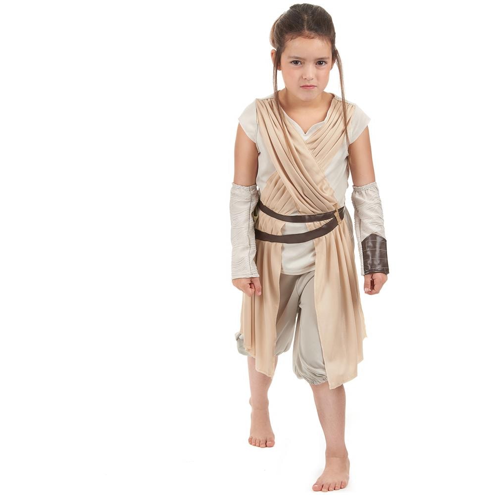 Costume Deluxe Da Rey - Star Wars Vii Per Bambina 7 A 8 Anni - Foto 1