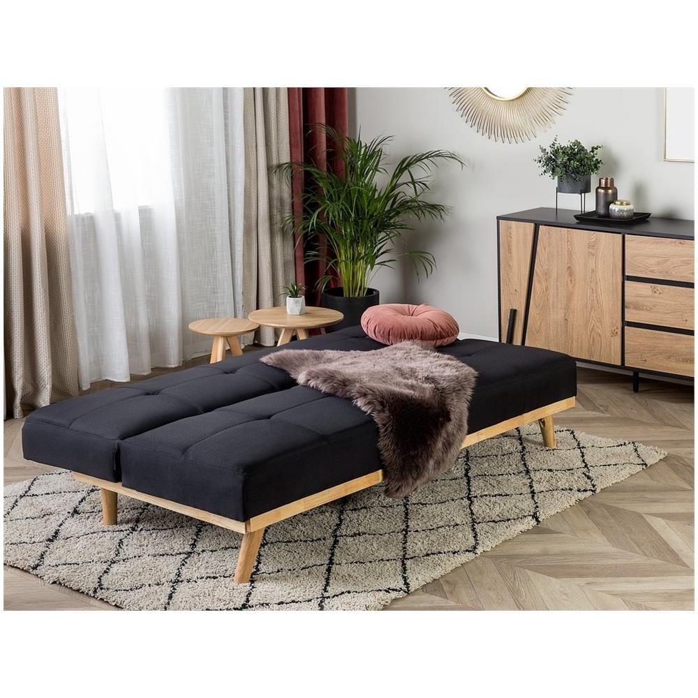 Divano Letto 3 Posti Nero Froya - Foto 2