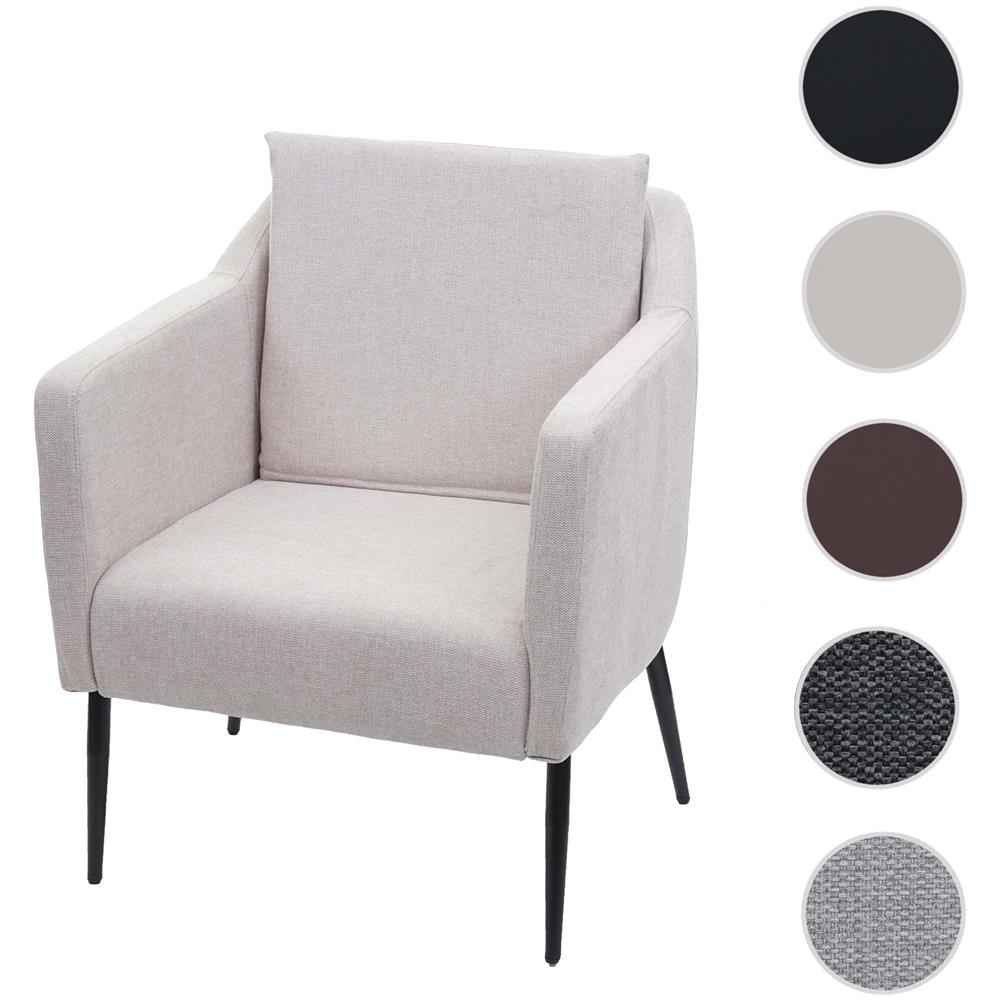 Mendler Poltrona Letto Pouf Relax HWC-E68 – Trasformabile In Letto Singolo, Schienale Regolabile, Tessuto Grigio Avorio - 5