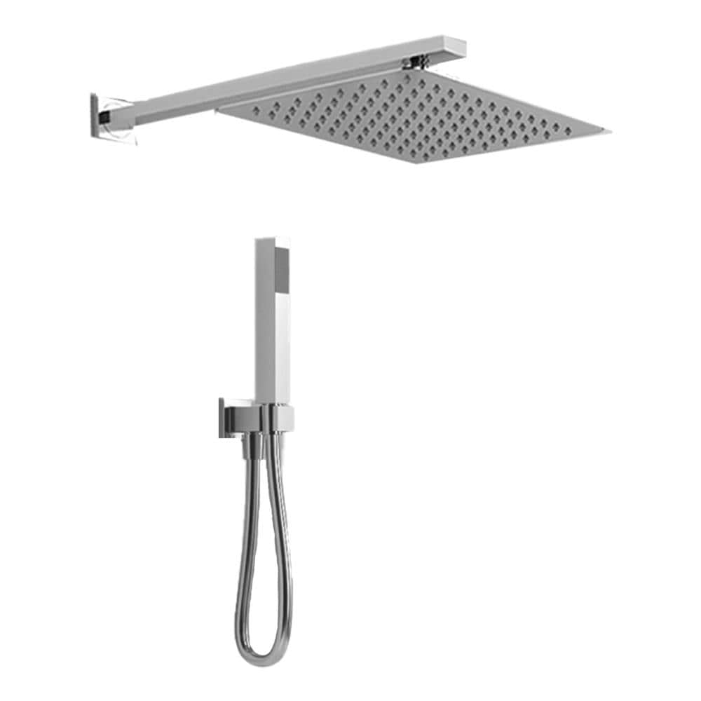 Kit Doccia Rettangolare 30x20 Cm Completo Soffione Braccio Presa Acqua Doccetta Laccio *** Tipo Di Accessorio : Soffione 2 Mm Spessore - Foto 1