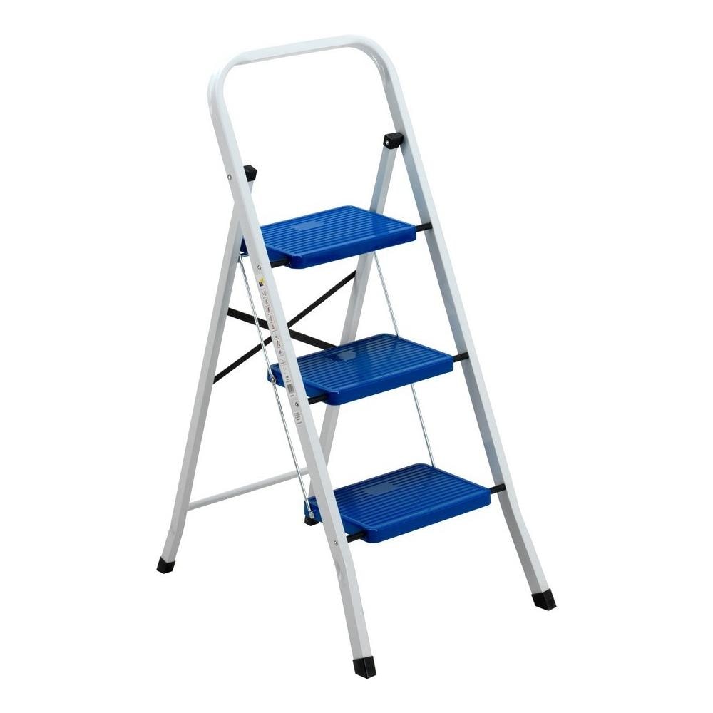 Sgabello Everest 3 Gradini In Acciaio Portata Max 150 Kg - Foto 1