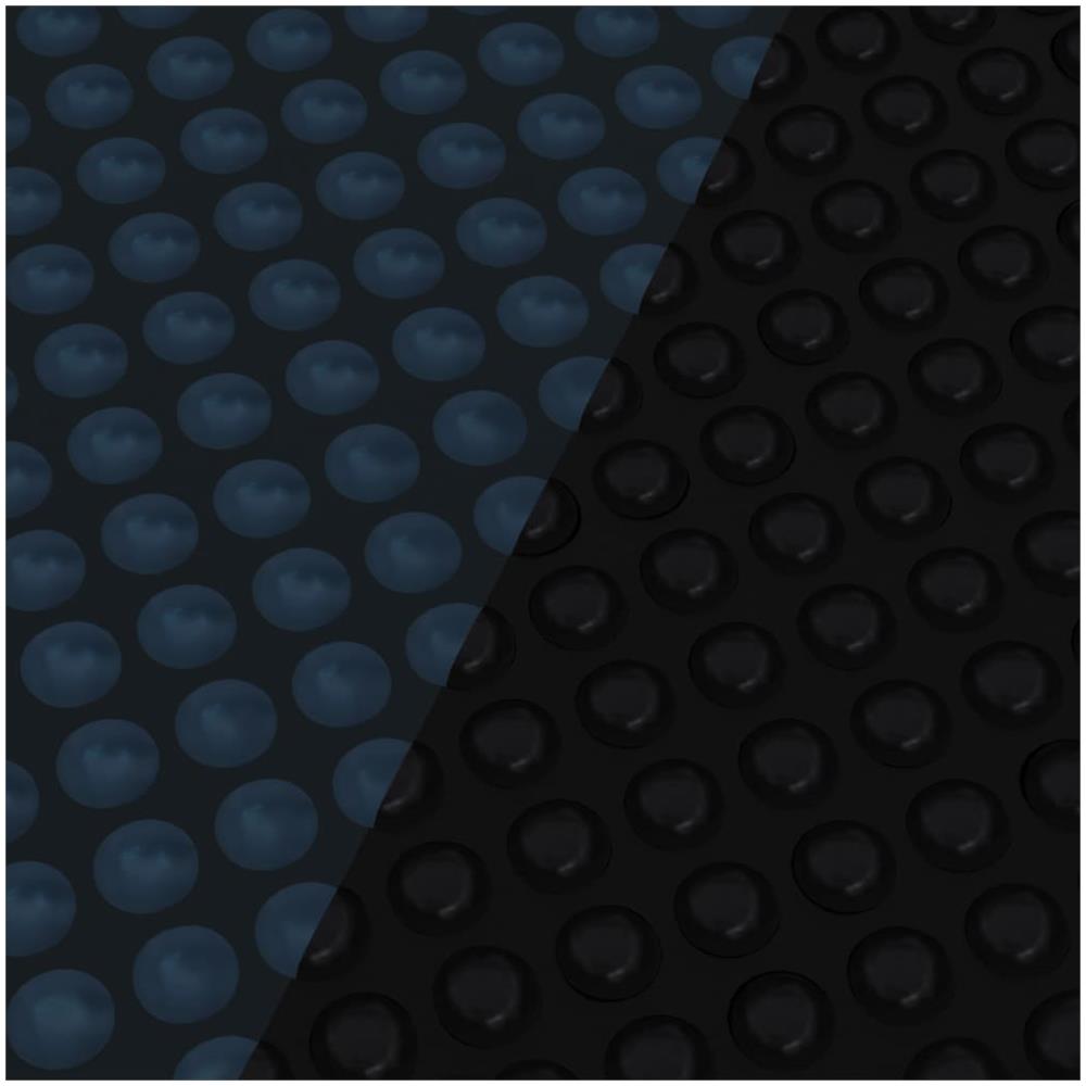 Pellicola Galleggiante Solare Pe Piscina 549x274 Cm Nero E Blu - Foto 2