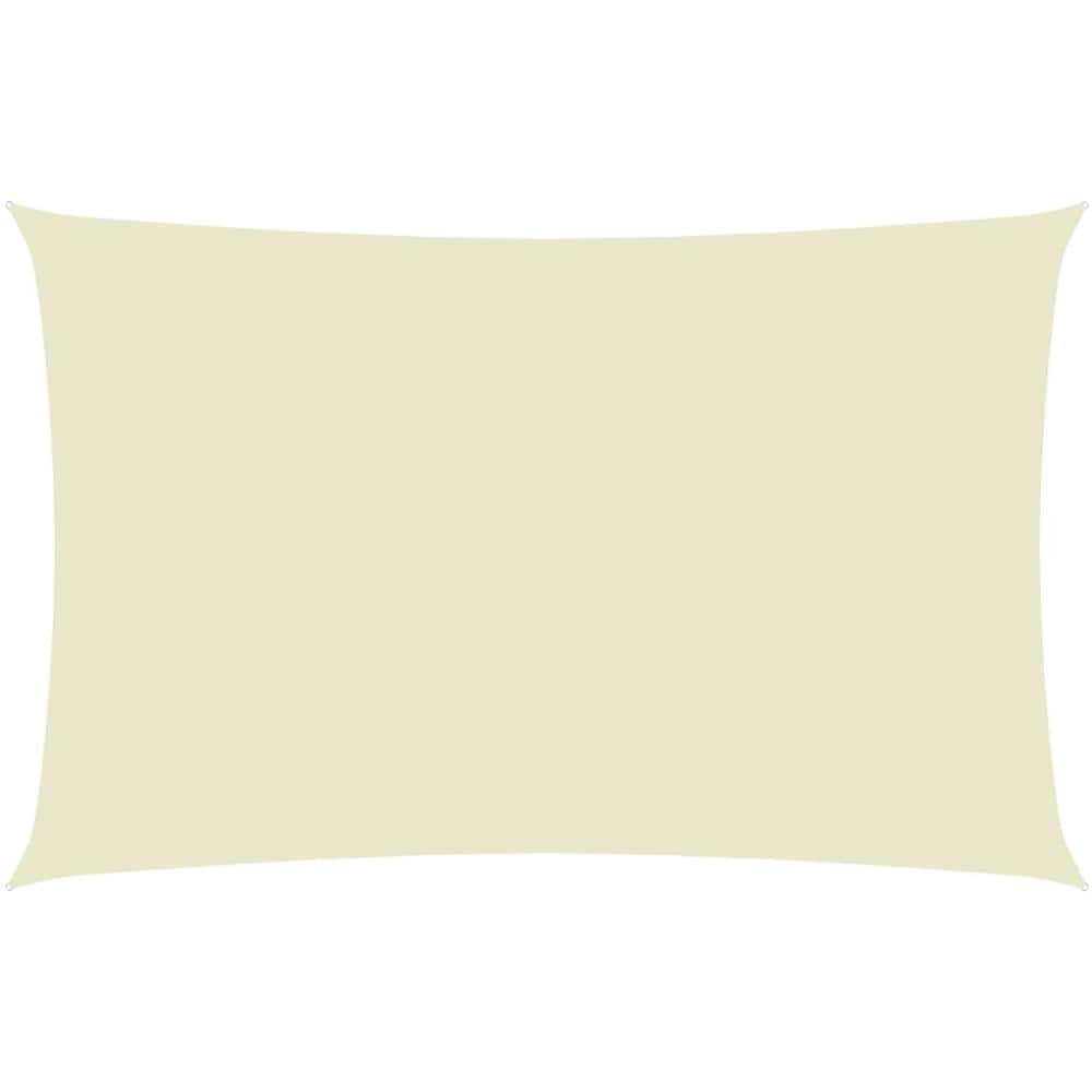 Parasole a Vela Oxford Rettangolare 5x8 m Crema - Foto 1