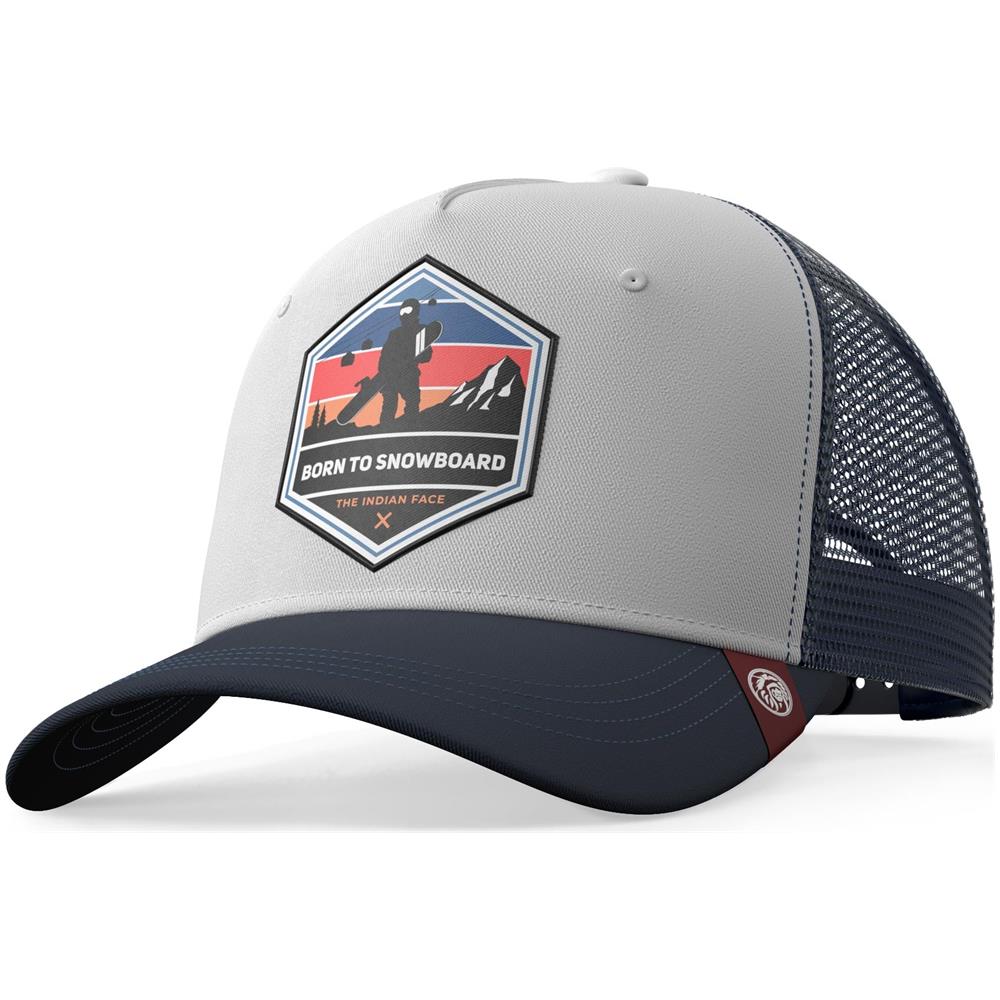 Cappellino Trucker Born To Snowboard Giallo Per Uomini E Donne - Foto 1