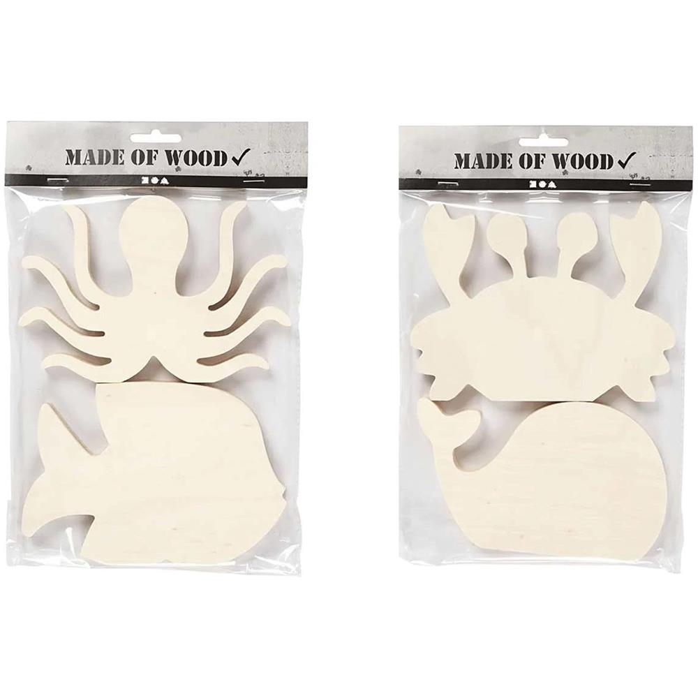 Animali Marini In Legno Per Decorare 16 Cm - Foto 1