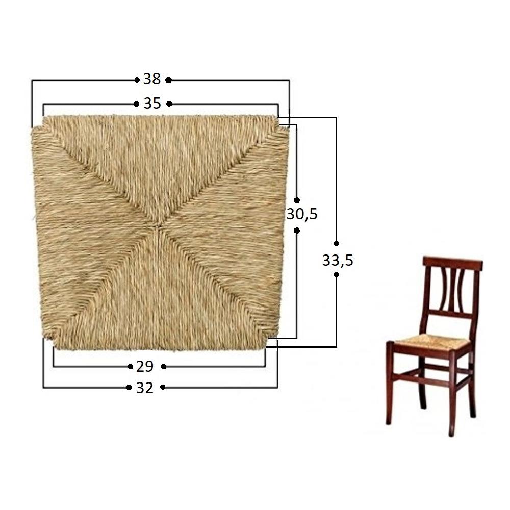 Ricambio Per Sedia In Paglia Palustre Arte Povera 996 - Foto 1
