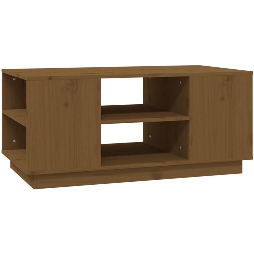 Tavolino Da Salotto Miele 90x49x40,5 Cm Legno Massello Di Pino - Foto 2