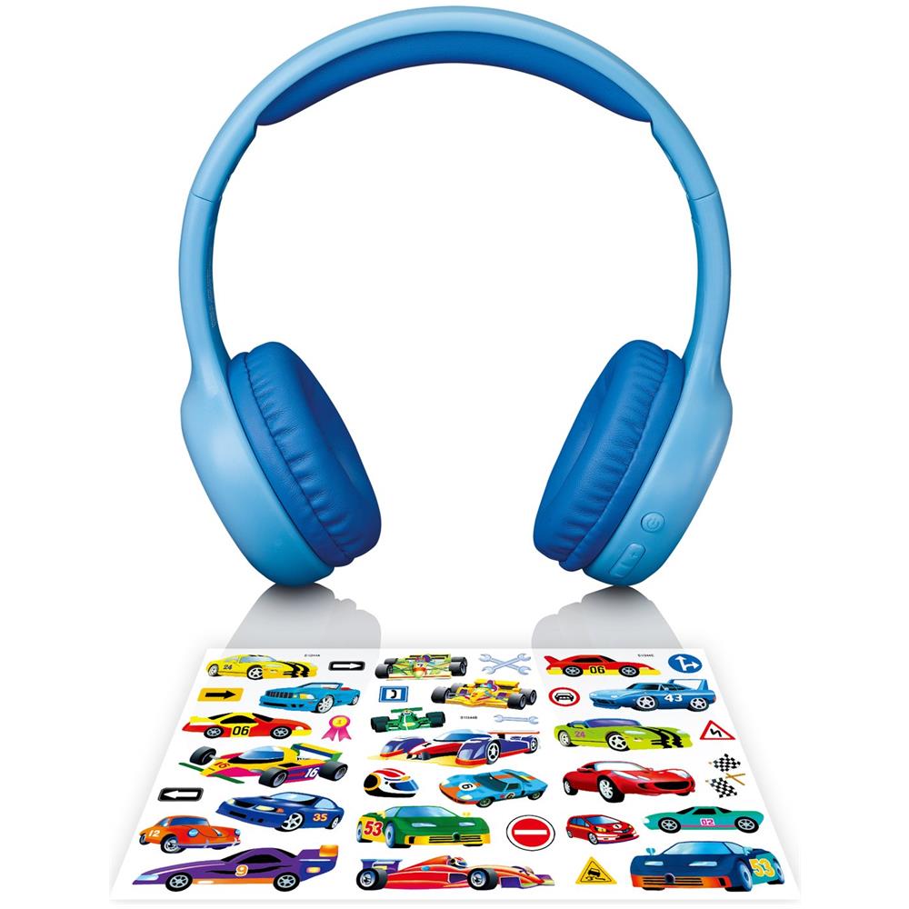 HPB-110 Kids Kopfhörer BT blau 85DB Limite akku stickers Auricolare Con cavo e senza cavo A Padiglione Micro-USB Bluetooth Blu - Foto 1