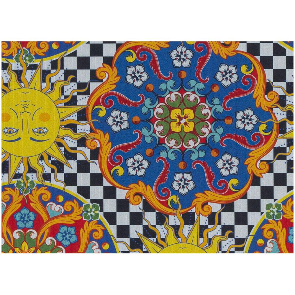 Tappeto Passatoia Cucina Antiscivolo Stampa Digitale Sprinty Disegno Re Sole 52x50 Re Sole - Foto 2