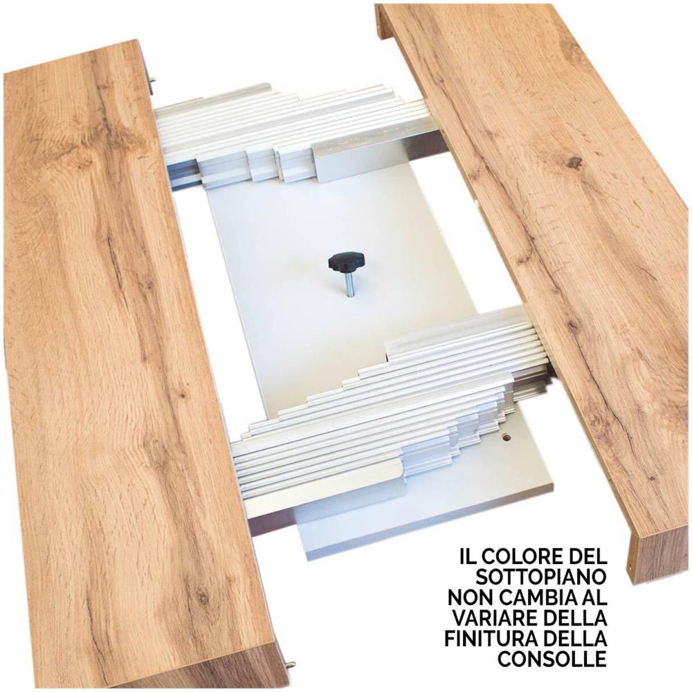 Consolle allungabile 90x42/198 cm Bora Small noce - Foto 4