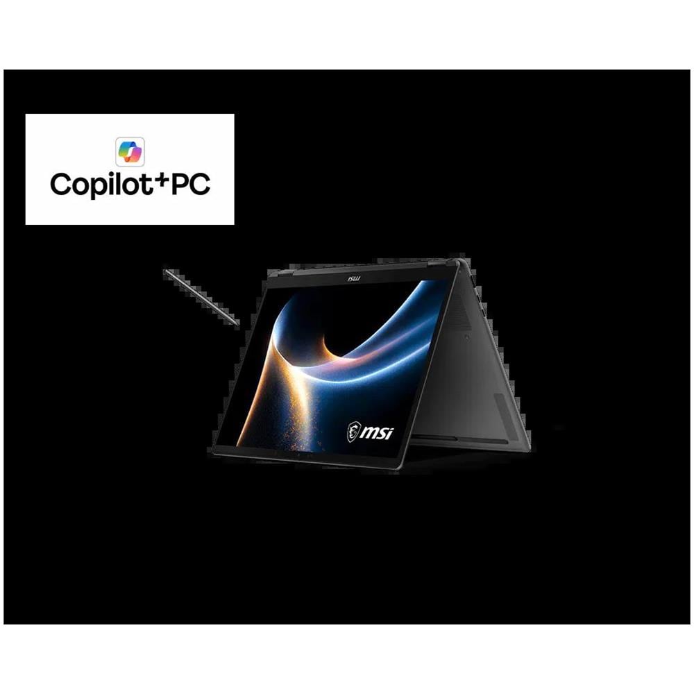 Prestige 14 FLIP AI+ D3MTG-075IT Copilot+ PC Intel Core Ultra 9 386H Ibrido (2 in 1) 35,6 cm (14") Touch screen Full HD+ 32 GB LPDDR5x-SDRAM 1 TB SSD Wi-Fi 7 (802.11be) Windows 11 Home Grigio - Foto 2