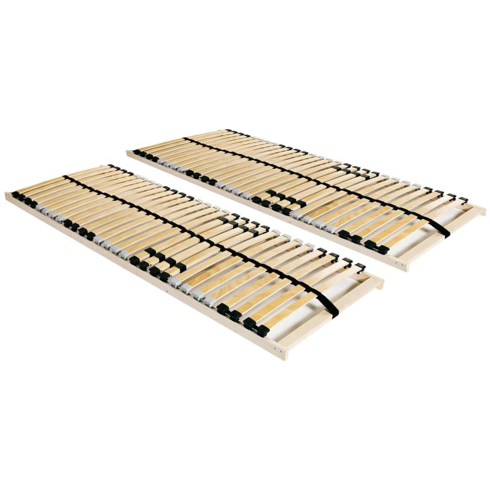 Reti a Doghe 2 pz 7 Zone con 28 Doghe in Legno 80x200 cm - Foto 1