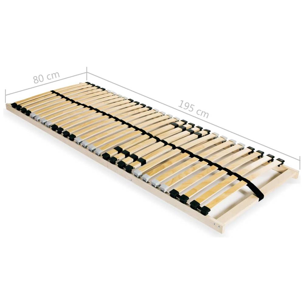Reti a Doghe 2 pz 7 Zone con 28 Doghe in Legno 80x200 cm - Foto 7