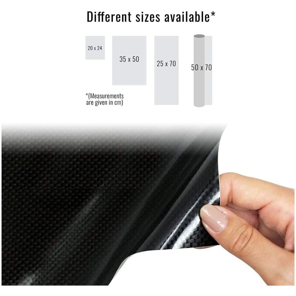 Foglio Pellicola Adesiva Carbon Maxi Termoformabile, 25 X 70 Cm - Foto 5
