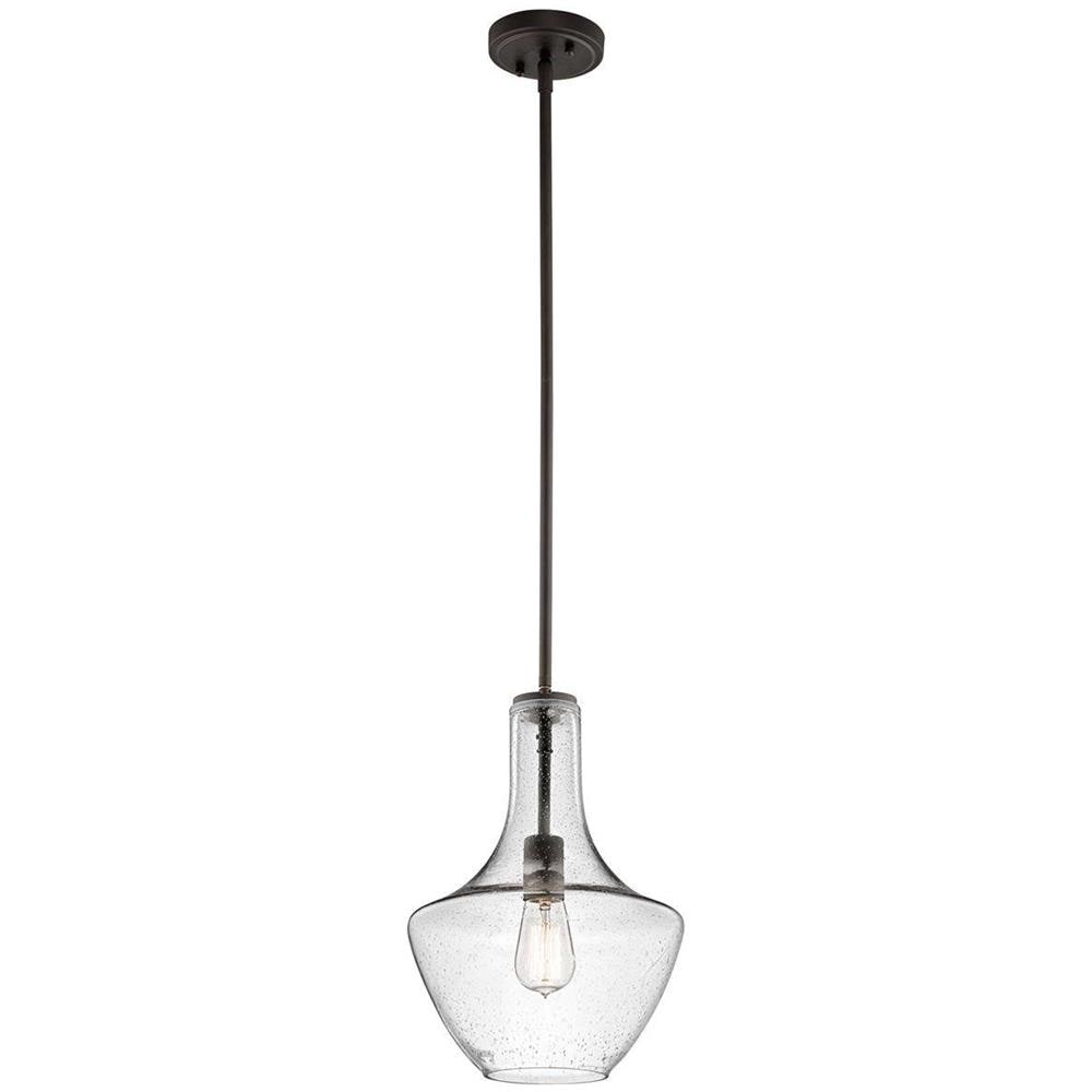 Lampadario A Sospensione A 1 Luce Piccola Cupola Bronzo, Attacco E27 - Foto 1