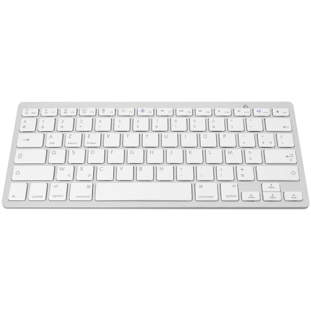 Tastiera Bluetooth Azerty (standard Francese) Meccanismo A Forbice Bianca - Foto 1