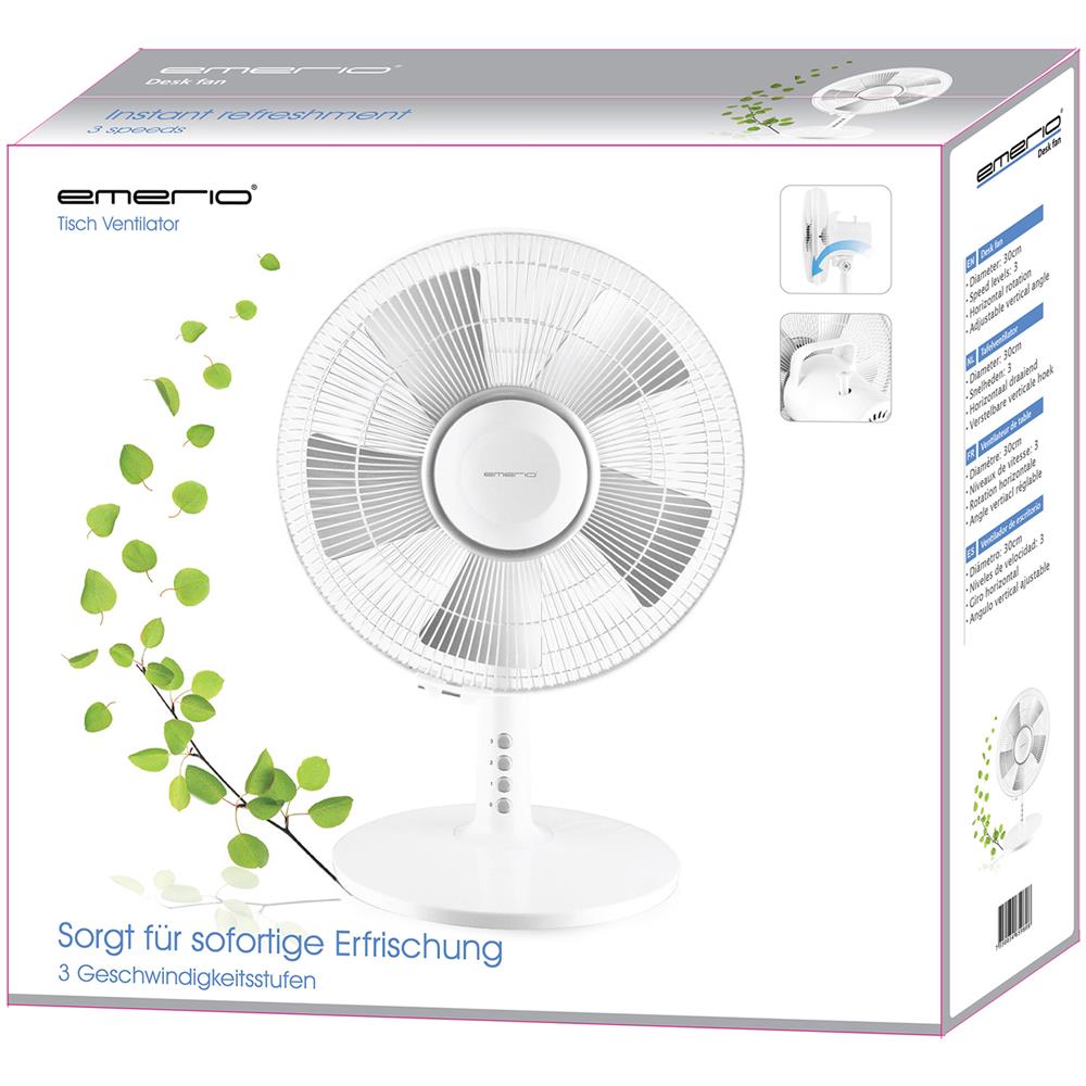 Ventilatore Da Tavolo 30 Cm Fn-114224 Bianco - Foto 6