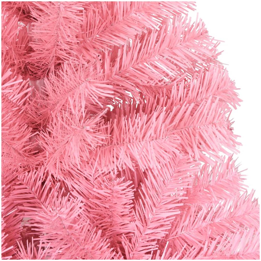 Albero di Natale Artificiale con Supporto Rosa 120 cm PVC - Foto 2