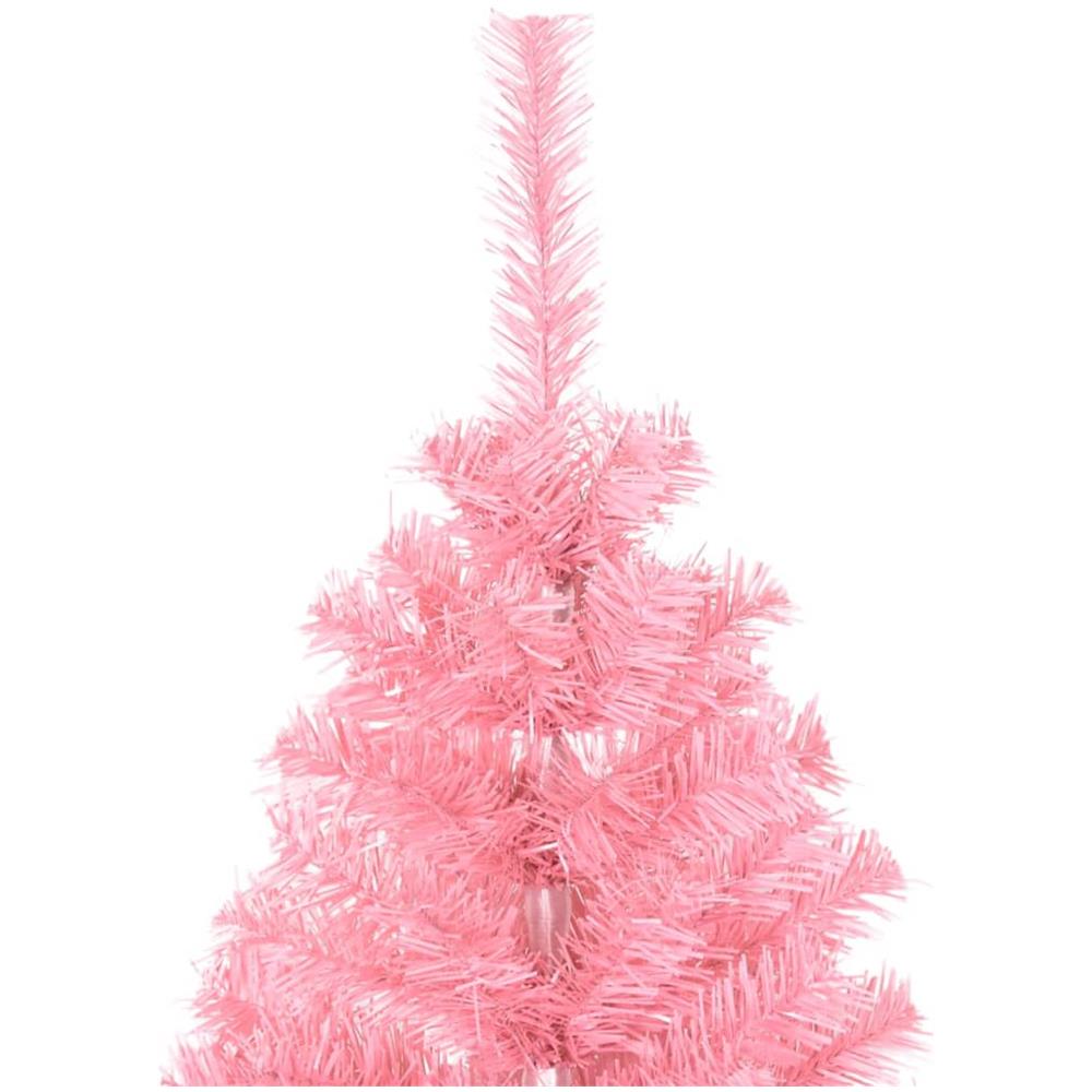 Albero di Natale Artificiale con Supporto Rosa 120 cm PVC - Foto 6